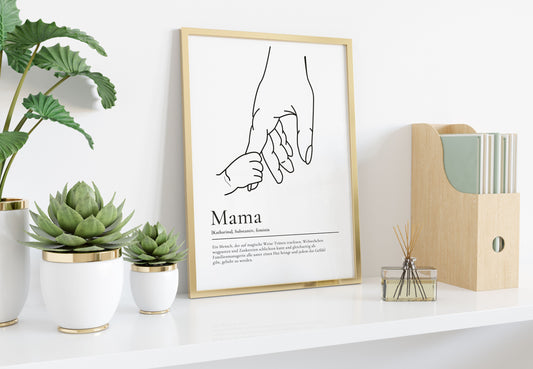 Personalisiertes Poster für die beste Mama der Welt