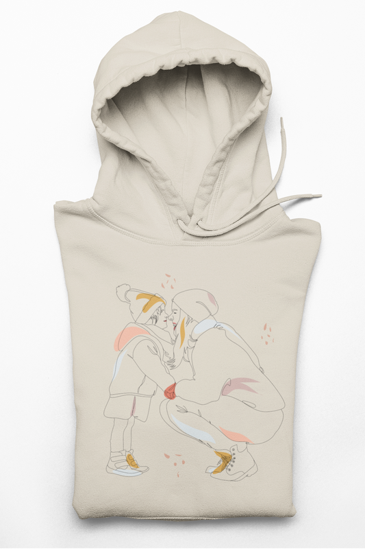 Hoodie personalisiert mit Foto als Line Art